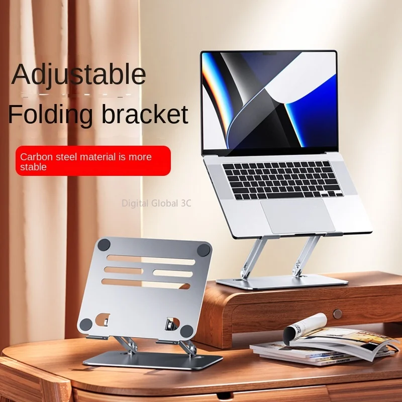 Foldable Laptop Tablet Stand with Cooling Fan Heat Dissipation Aluminum for Desktop MacBook Air Pro Stand Notebook Holder Cooler