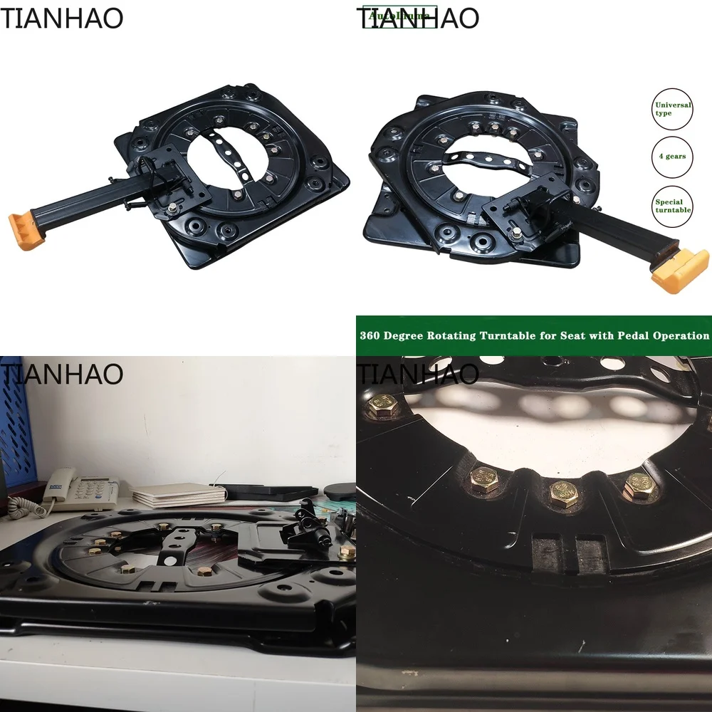 RV 360 Degree Rotating Chassis Seat Foot Operated Swivel Plate Universal Fit Interior Accessory for Special