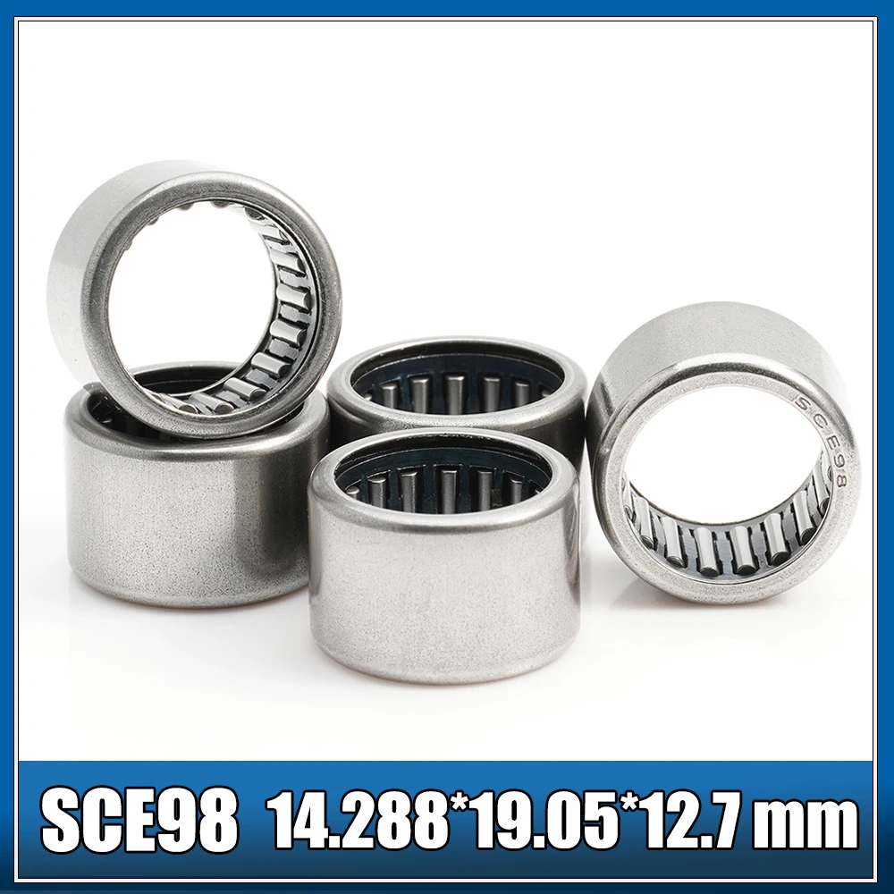 

SCE98 9/16x3/4x1/2" Inch ( 5 PCS ) Drawn Cup needle Roller Bearings 14.288x19.05x12.7mm B98 BA98Z SCE 98 Bearing