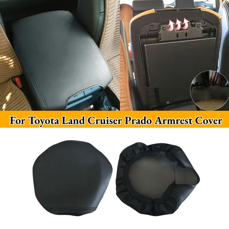 For Toyota Land Cruiser Prado 2010 -2019 Microfibre Leather Center Armrest Cover Automobile Interior Car Accessories Auto Parts