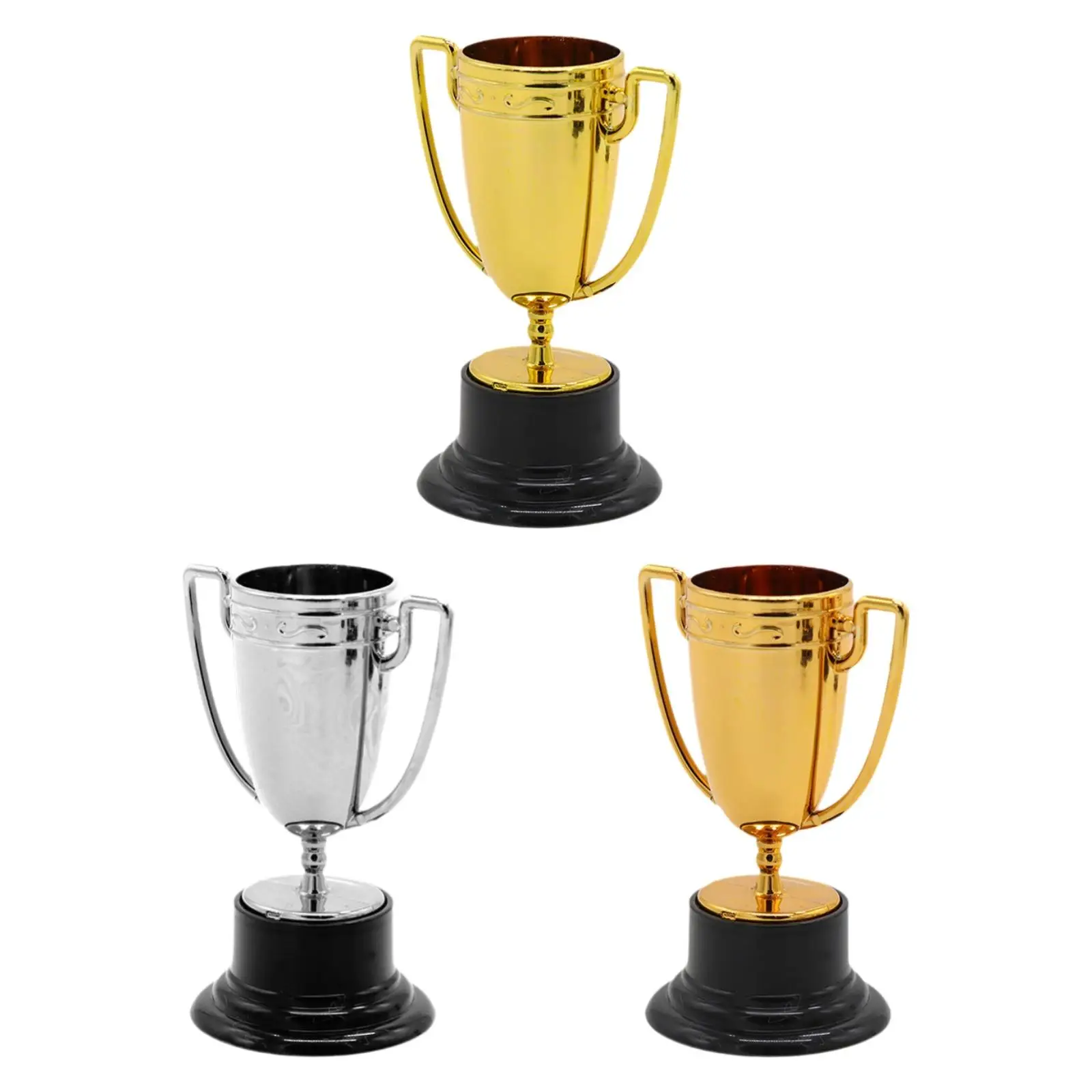 10Pcs Mini Trophies Multipurpose Sturdy Kids and Adults Small Trophy for Party Favors Ceremony Winning Prizes School Award Props