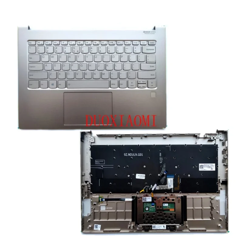 NEW For Lenovo Yoga C930-13 C930-13IKB Palmrest Backlit Keyboard Touchpad GOLD