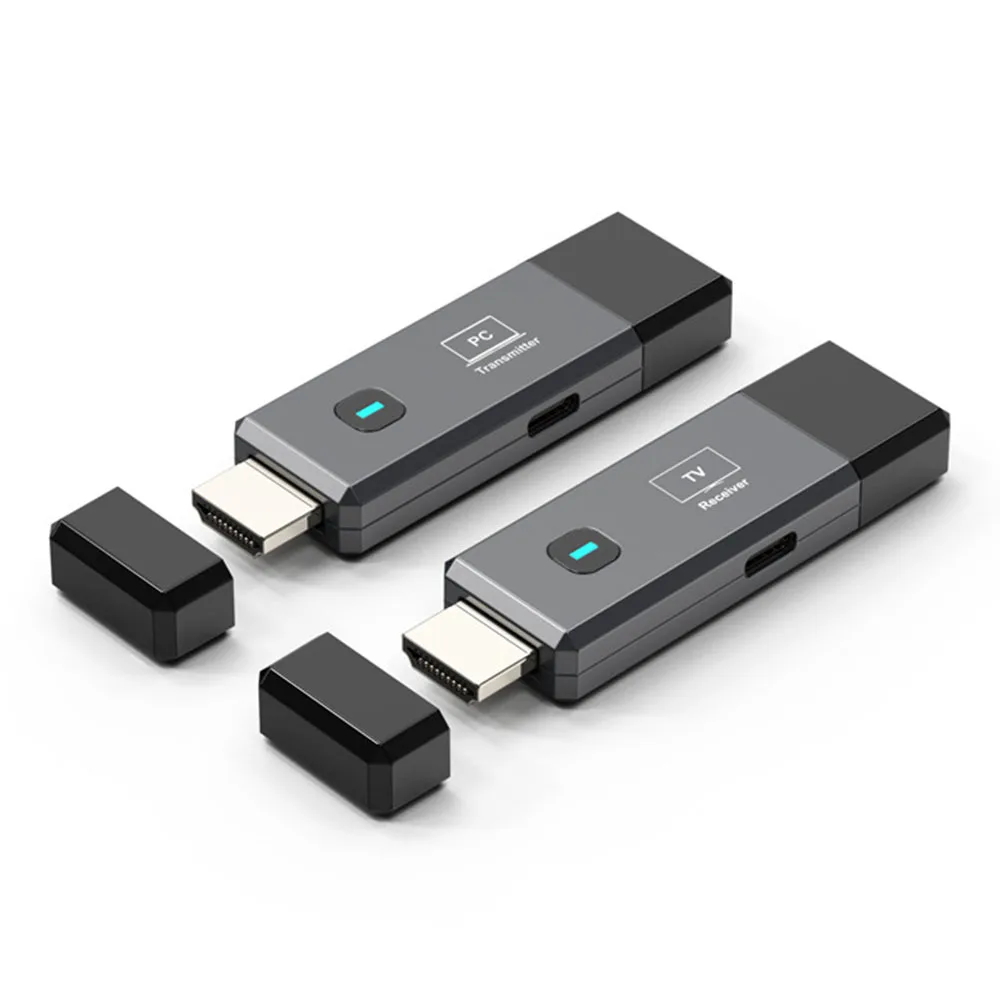 50M Long Range 1080P Wireless HDMI-Compatible Transmitter Receiver Extender For Laptop PC Monitor TV Office Home Projector Use