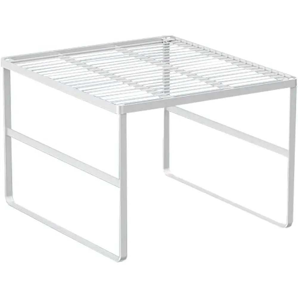 

Kitchen Cabinet Storage Shelf Stackable Wire Spice Rack Organizer Heavy Duty Space Saver for Bathroom Bedroom Closet Laundry Roo