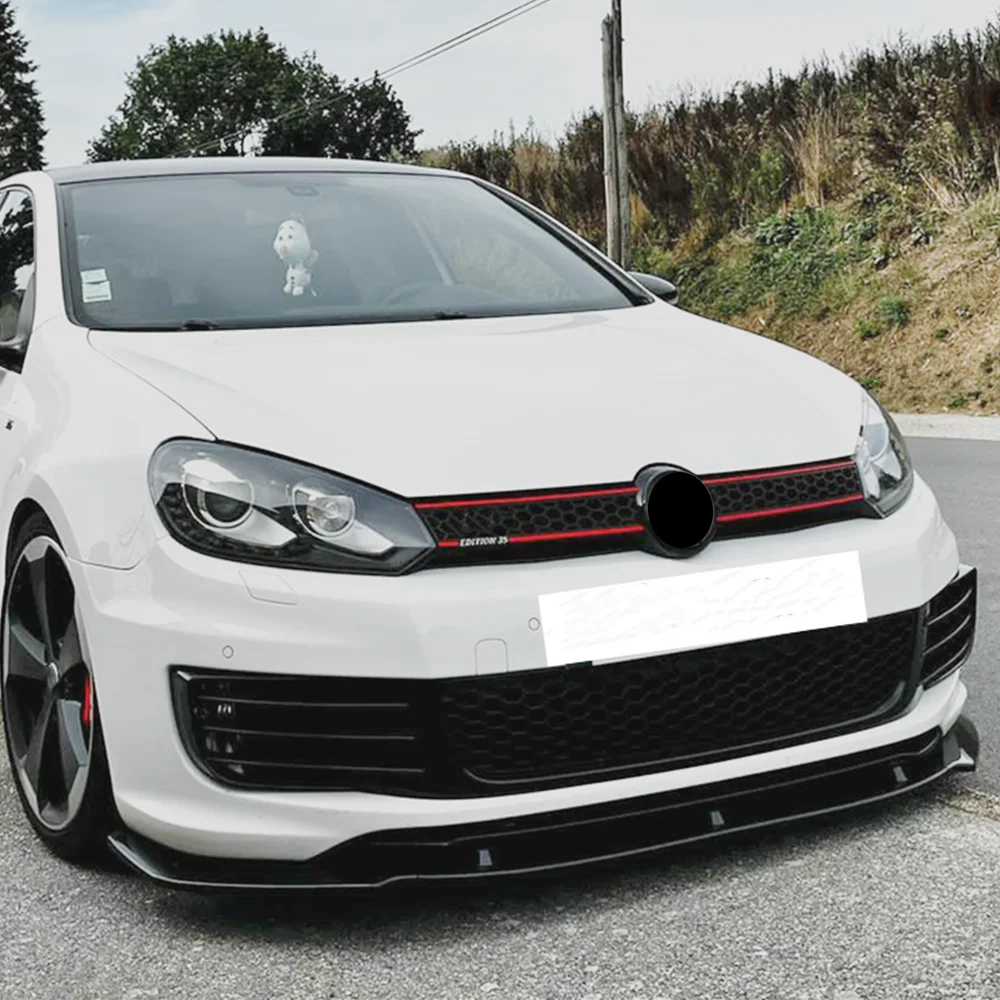 ل Volkswagen VW Golf 6 MK6 GTI GTD 2009-2013 الجبهة حافة مصد السيارة المفسد الفاصل الناشر غطاء منحرف طقم الجسم ضبط