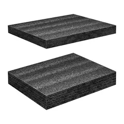 Polyethylene Foam Sheet High Density Foam Padding Black Cushion Foam Packing Pad Cuttable Foam Insert for Packing and Crafts