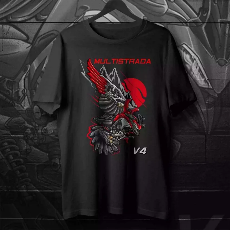 

Ducat| Multistrada V4 V4S Motorcycle T-Shirt for Adventure Riders 00000396#A1 men women summer tee cotton tshirts