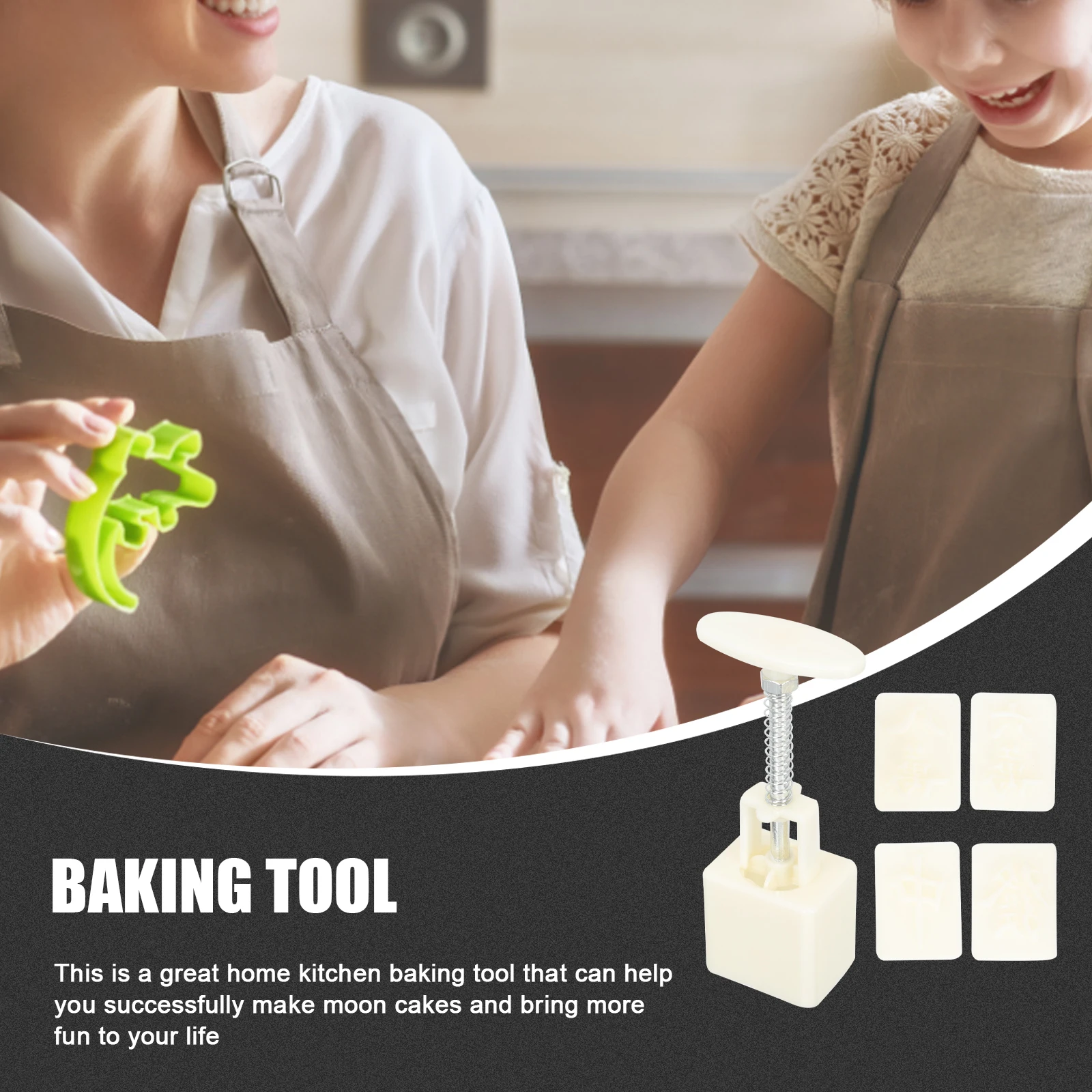 

Moon Cake Molds Square for Baking Hand Pressing Make Interesting Diybaking Pastry