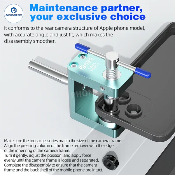 JITONGXUE Rear Camera Frame Remover Professional Fast Disassembly for IPhone 6-16PM Back Cover Glass Repair Replacement Tool