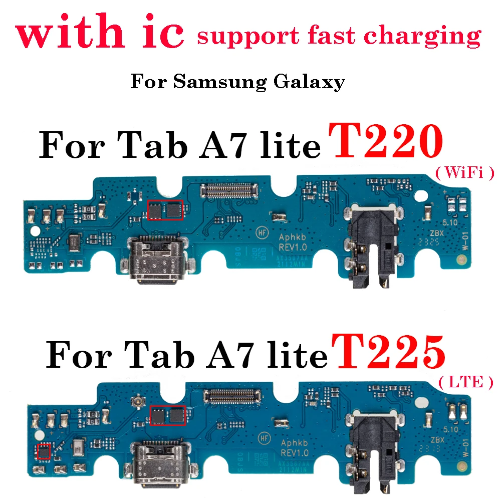 

Поп-новый для Samsung Galaxy Tab A7 Lite T220 Wi-Fi T225 LTE USB-порт для зарядки Doct Разъем для зарядного устройства Разъем Разъем Гибкий кабель