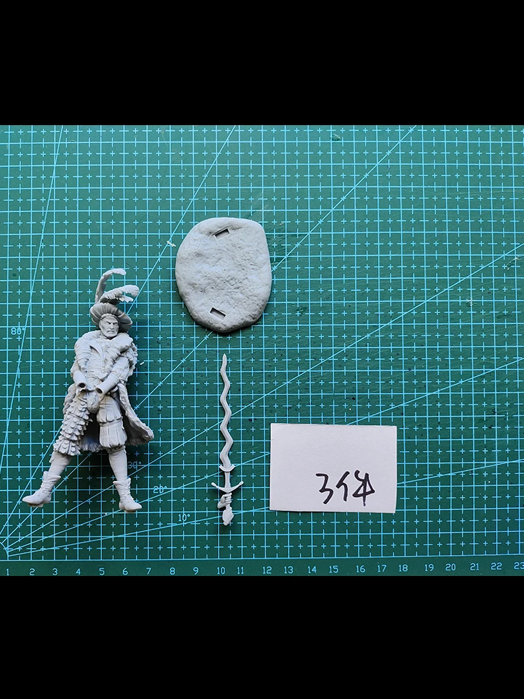 Resin soldier 1/24 ancient soldier winter FANTASY STAND Model Unassambled Unpainted Figure Building Kit
