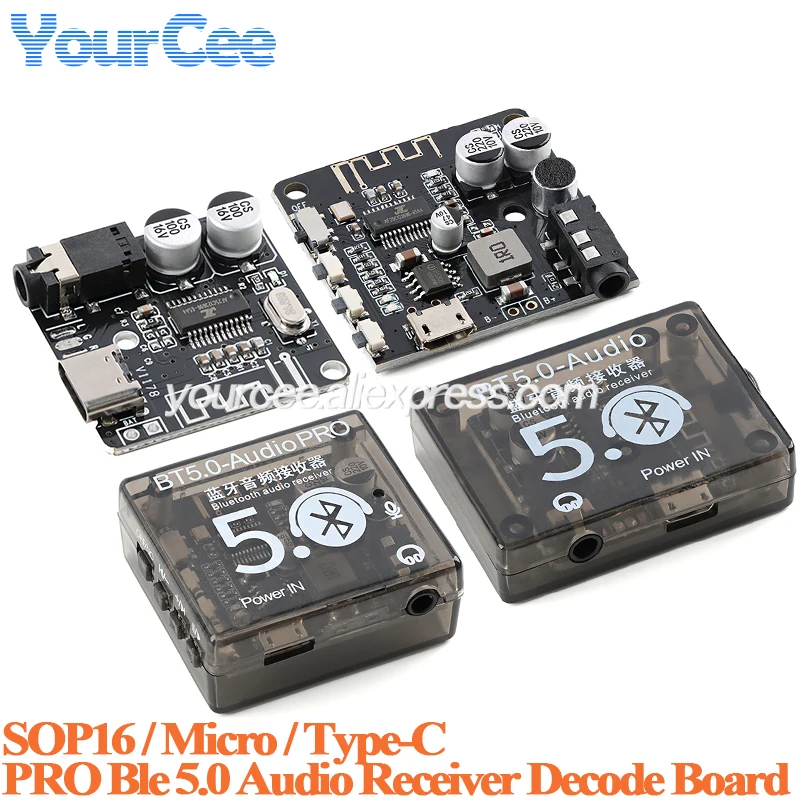 Pro Ble 5.0 استقبال الصوت فك لوحة تركيبية مكبر صوت مكبر كهربائي مجلس SOP16 لتقوم بها بنفسك MP3 مكبر صوت للسيارة 3.7 فولت-5 فولت #1