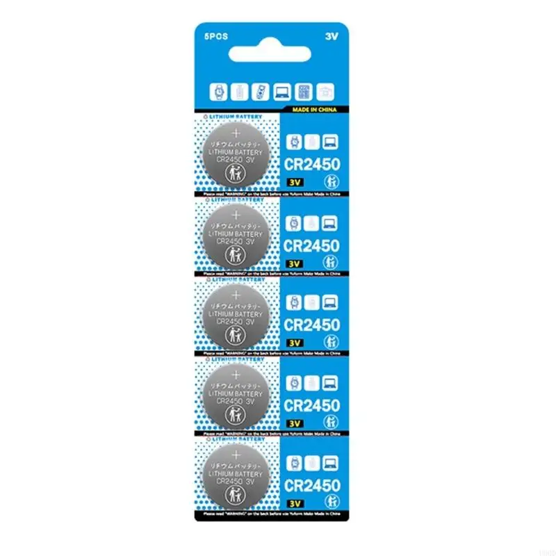 2025 NOWOŚĆ 5 OPCES DL2450 ECR2450 Litowe ogniwa Zestaw akumulatorów dla zegarków i kalkulatorów