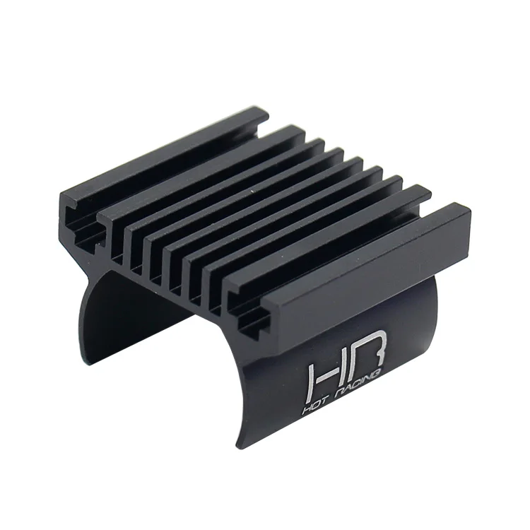 Hot Racing HR CNC Aluminum Slide-On Motor Heat Sink 25mm Fan Mountable for Traxxas TRX-4M 1/18 180 Motor​