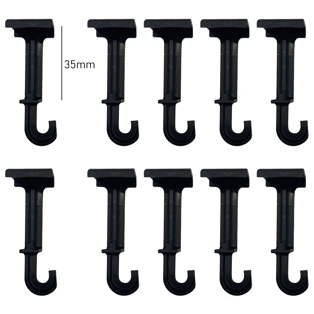 10pcs Solar Panel Water Drainage Clips PV Module Side Cable Clamp Solar Photovoltaic Cable Clamp Clip Solar Power Supplies