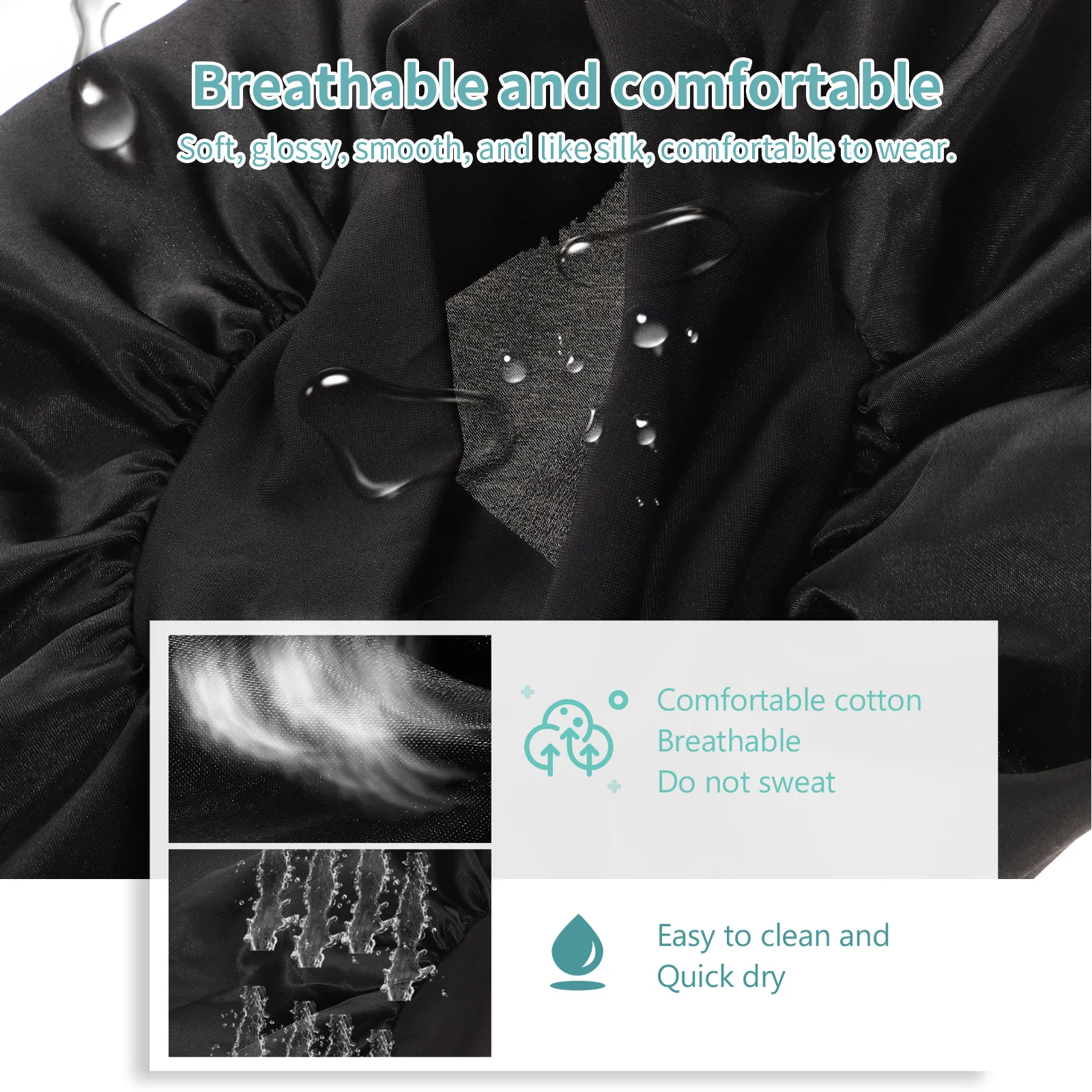 

Unique Sleep Cap Practical Satin Hat for Women Home Hair Wrap Long Hair Friendly Unique Sleep Cap Practical Satin Hat