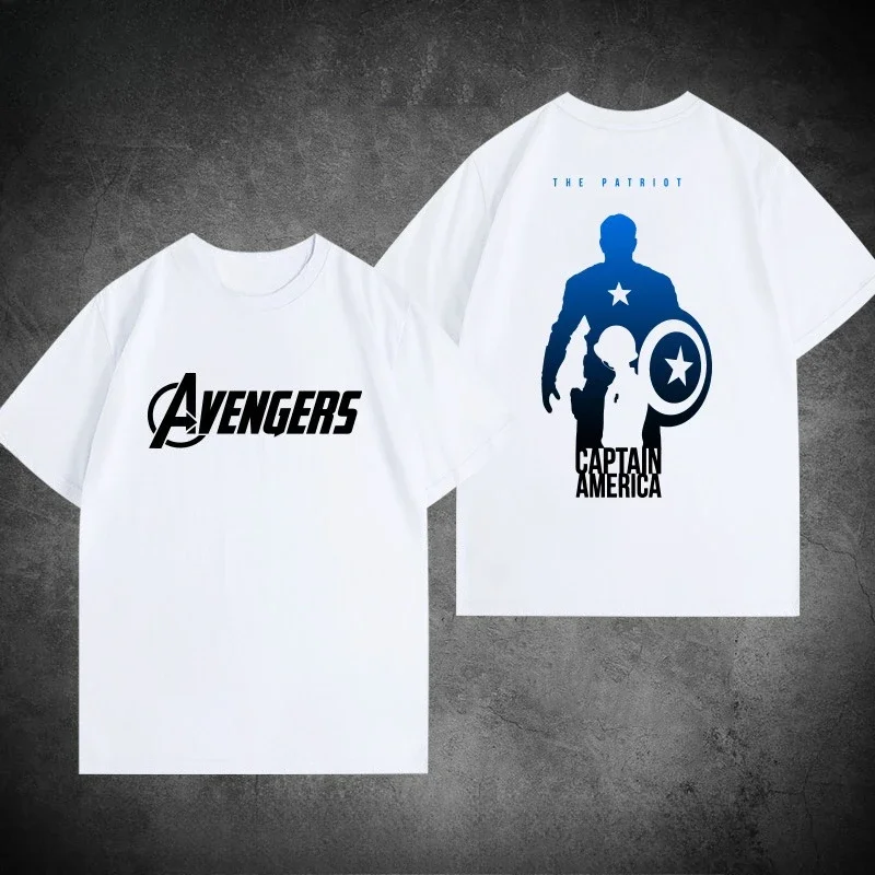 

Avengers Captain America Memorial Shirt Men's and Women's T-Shirts Cotton Summer Men's Women's Marvel Fans Loose Short Sleeves