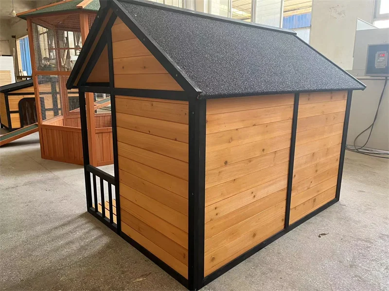 Hot selling outdoor pet kennel dog villa solid wood environmental protection dog house