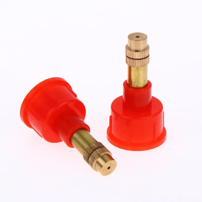 New2Pcs High Pressure Nozzle Brass Adjustable Garden Irrigation Atomization Watering Sprinkler Accessories Brass Nozzle