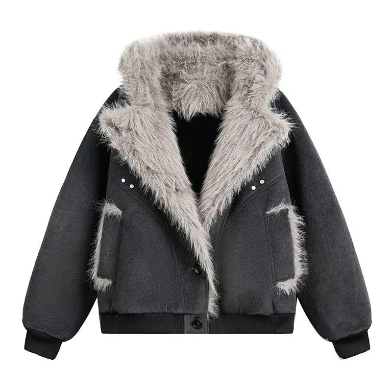 

Зимние теплые куртки с меховым воротником, верхняя одежда, винтажные повседневные парки Harakuju, пальто для мужчин, термобелье