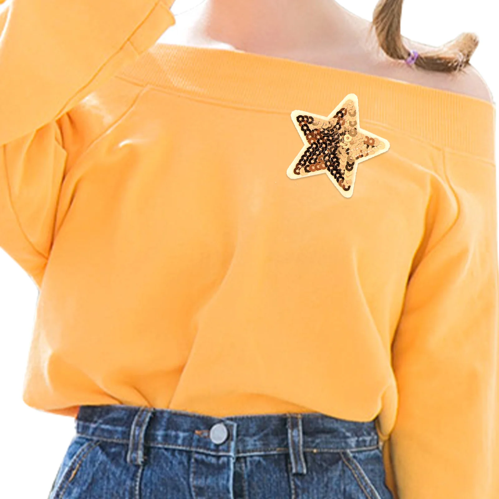 

9Pcs Cute Star Shaped Patches Self Adhesive and Iron on for Shoes Backpacks Hats Jeans Tailor Shop Home Decoration