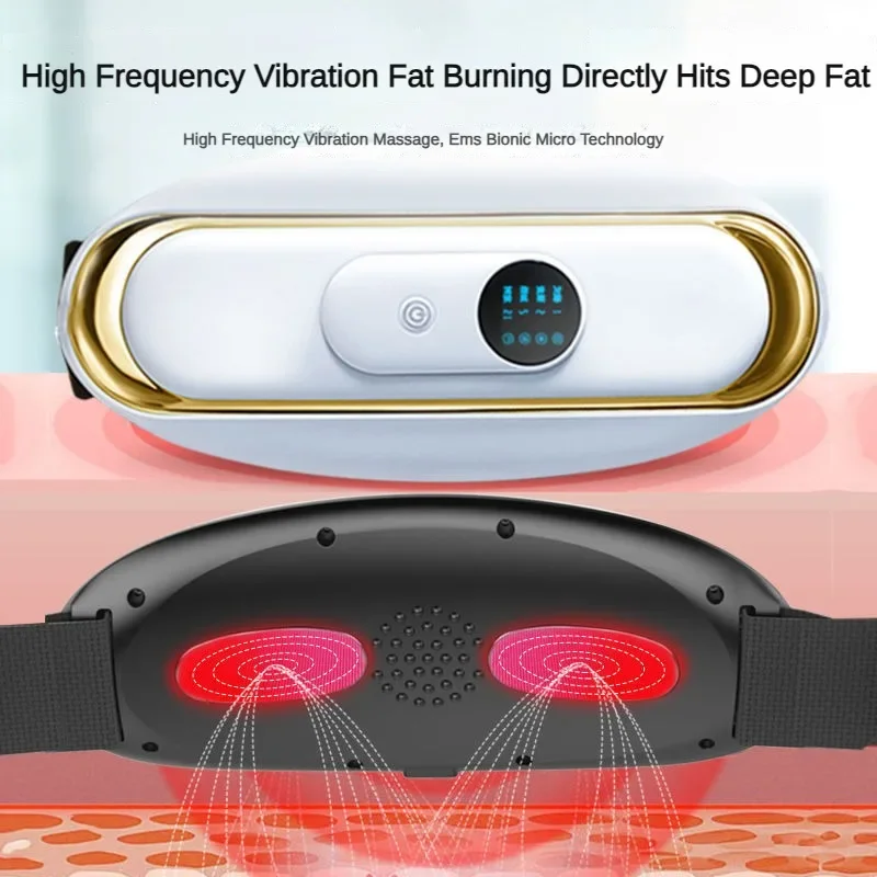 USB Abdominal Vibration Massager Full Body Fat Burning and Body Shaping Machine Healthy Home Physical Therapy Fitness Massage