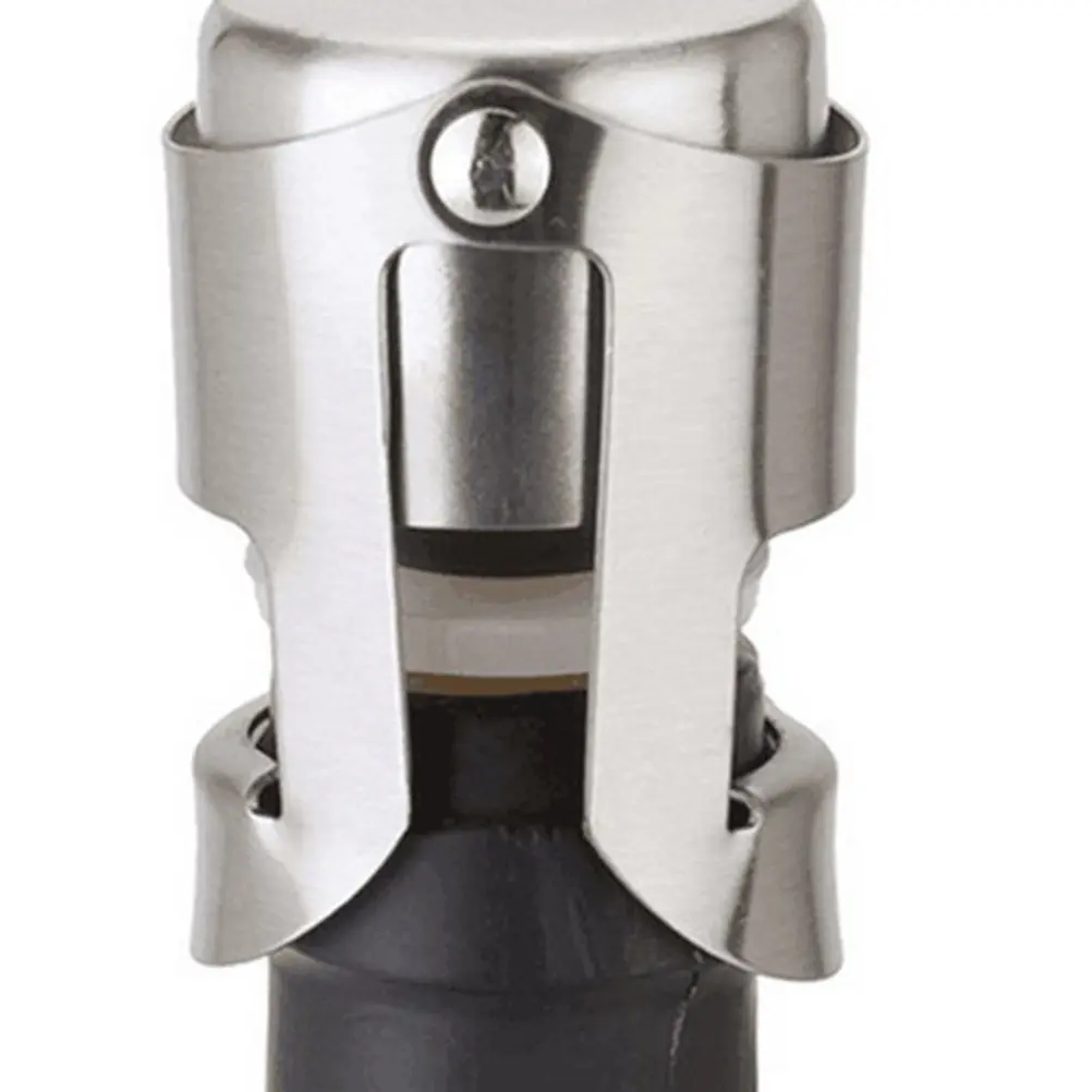 

3Pcs Fine Crafted Wine Stopper Sealer Stainless Steel Red Wine Bottle Stopper for Banquet Dinner Party Holiday