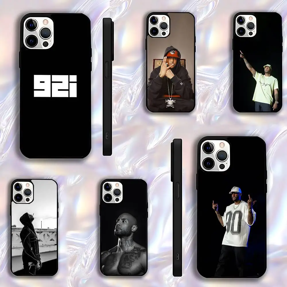 

French Rapper Booba Phone Case For iPhone 17,16,15,14,13,12,11,Pro,Max,Plus,E,Air,Mini Protective Black Cover