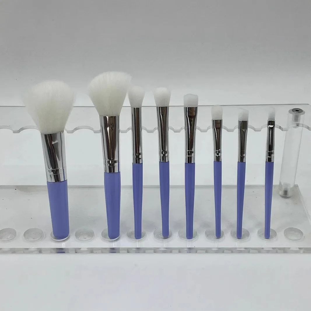 10本入りミニメイクブラシセット、パウダーファンデーション、チーク、アイシャドウ、ノーズコントゥア用化粧ブラシ