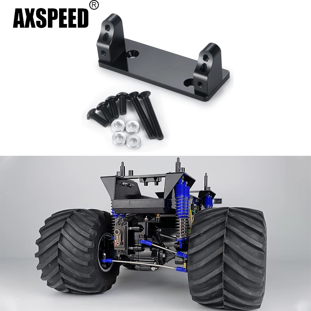 AXSPEED Metal Alloy Servo Mount Fixed Bracket Plate for Tamiya 1/10 Clod buster 4x4x4 Monster Truck Model Upgrade Parts