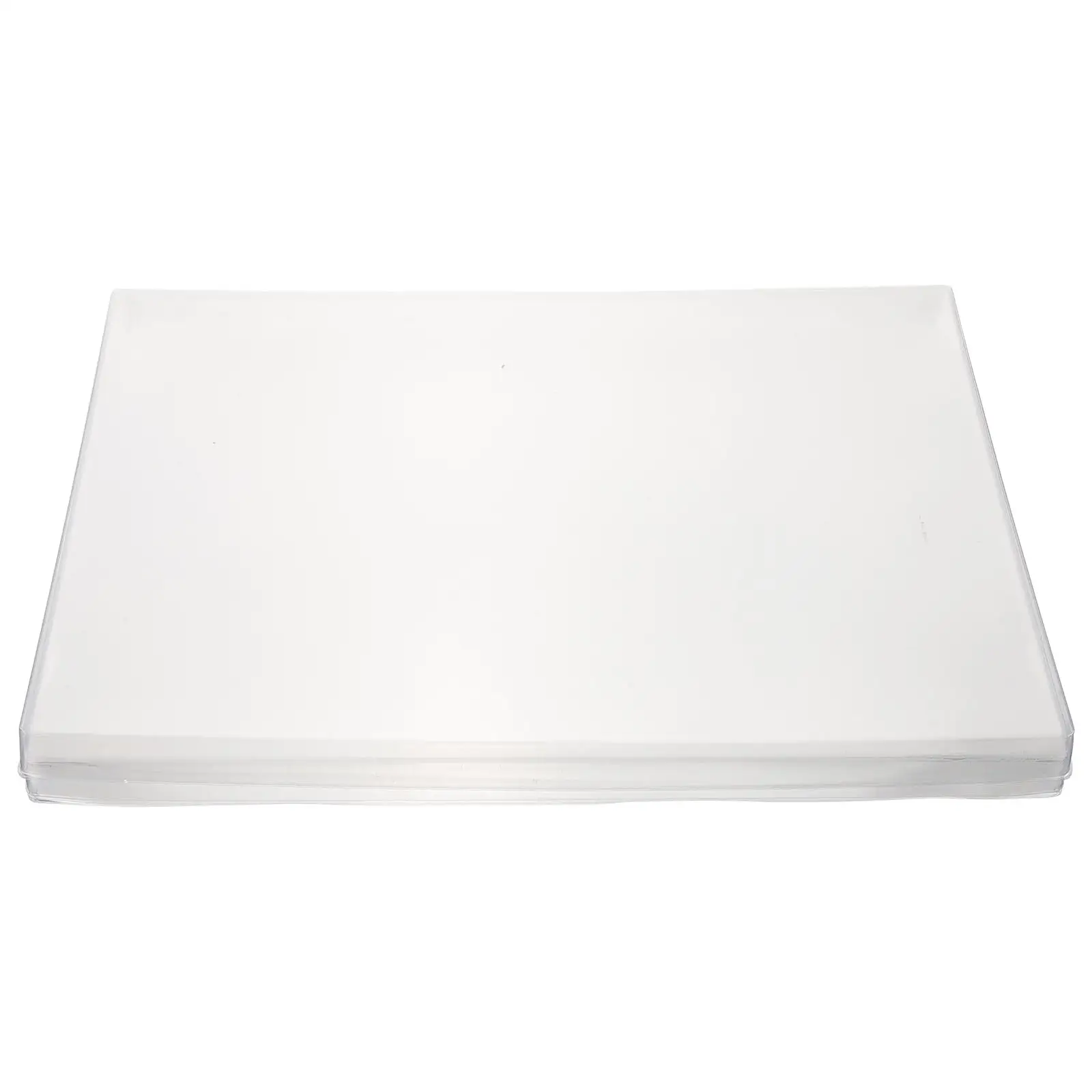 

6 Pcs Jewelry Tray Clear Cover 35x24x1.2cm Transparent Dust Protector Display ganizer Anti Dust Reusable Safe Handling