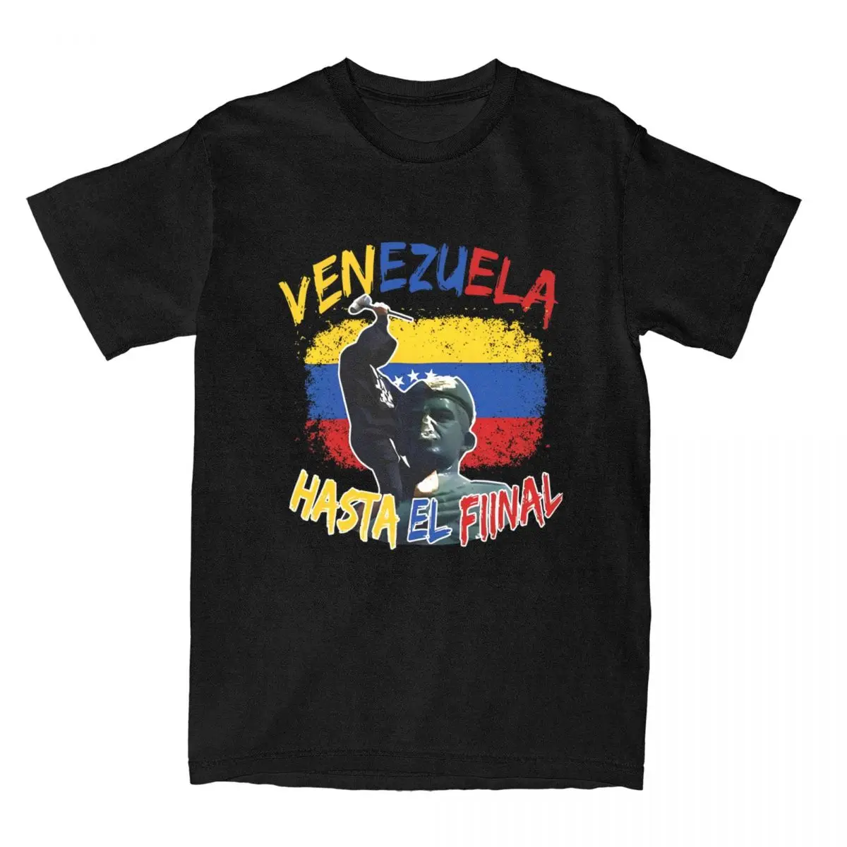 Venezuela Hasta El Final Shirt Merch Men Women Cotton Funny Crewneck Venezuela Flag Tees Short Sleeve Clothing Plus Size