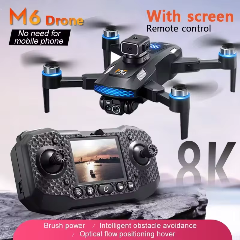 www.inwhented.com
M6 Drone Brushless Motor Professional 8K HD Aerial Photography Obstacle Avoidance UAV Four-Rotor Helicopter Toys For Adults 2025