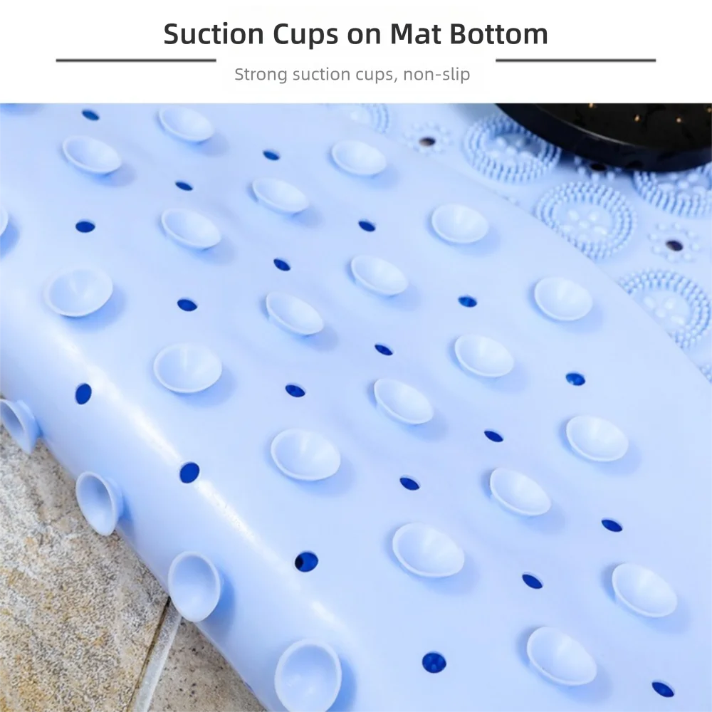 High Quality Round Shower Mat Non Slip Waterproof Bathroom Mat TPE Foot Massage Mat for Bathroom