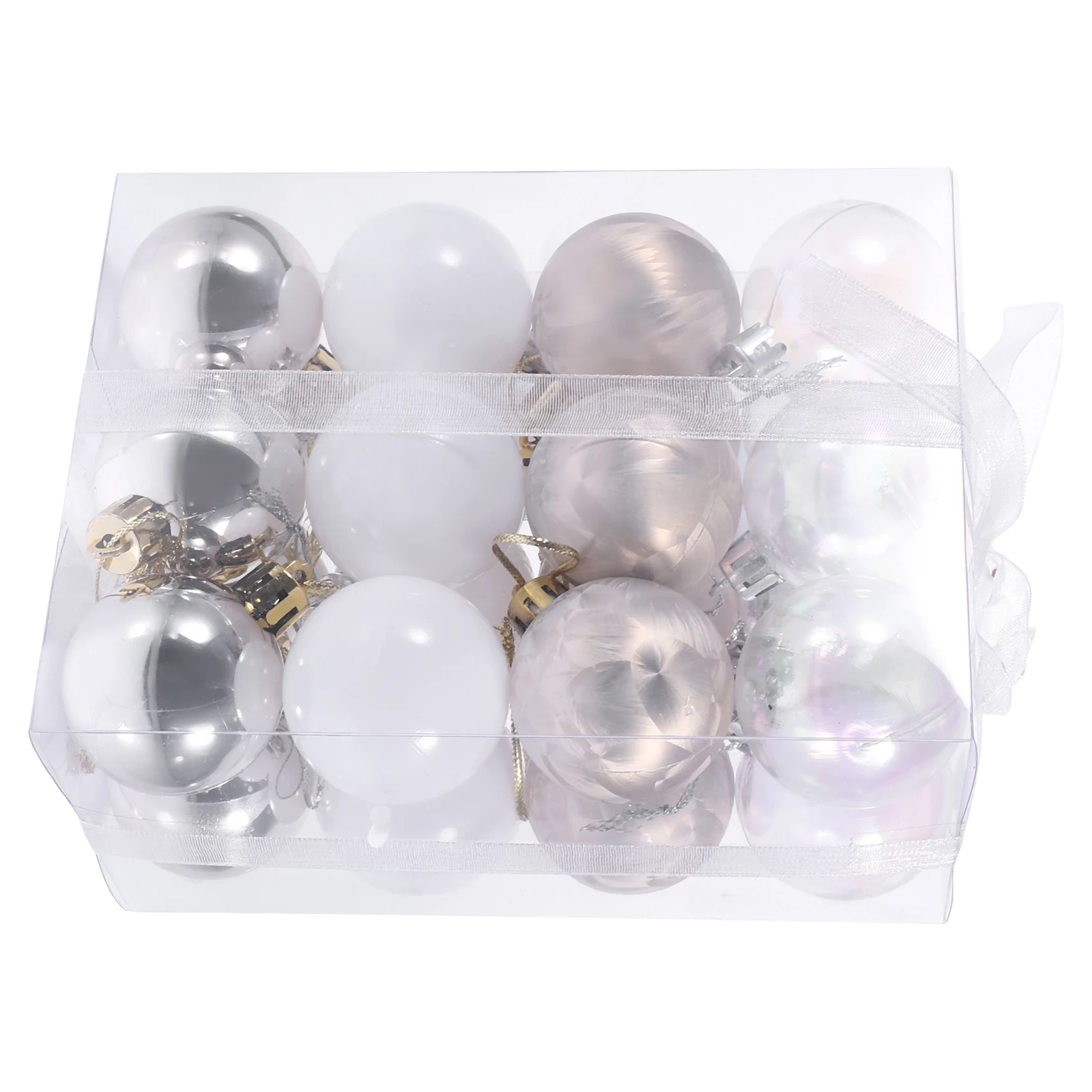 

24Pcs Christmas Decorative Ball Ornaments Xmas Hanging Balls Christmas Tree Supplies Holiday Decoration Ball Ornaments