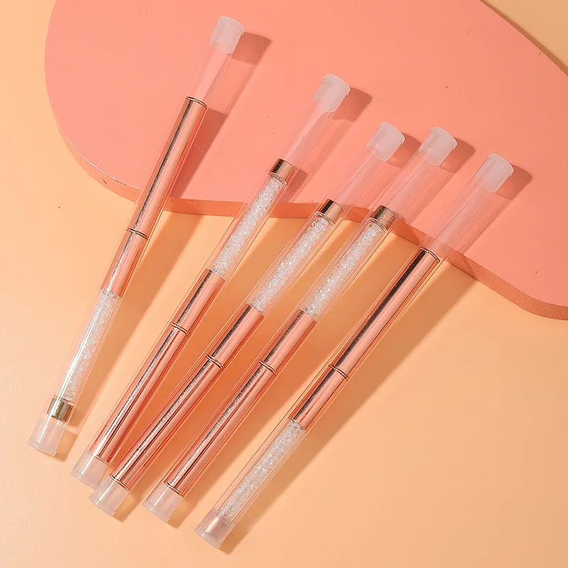 NEW 1/5 PCS Nail Brush for Manicure Art Brush Acrylic Nail Salon Brush Gadgets Nail Supplies for Professionals ZJS01