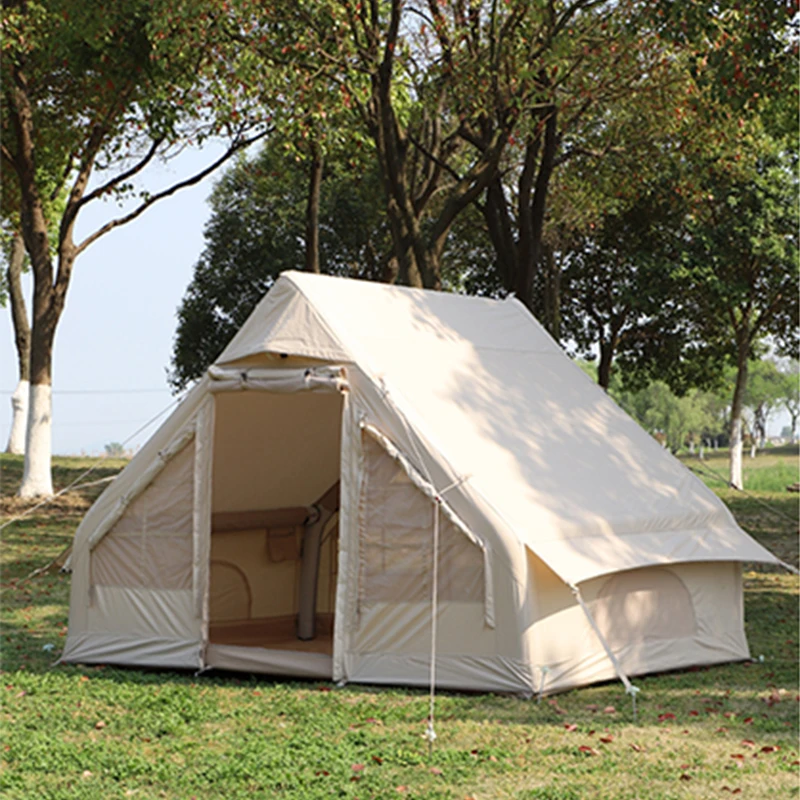

Hot sale!Large 12 square Meter Glamping 4-6 Person Air Tent Inflatable Camping Tent,Outdoor Inflatable House Tent for Sale