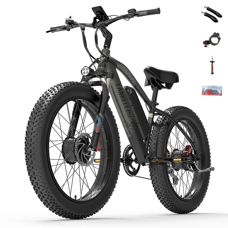 2000W LANKELEISI MG740PLUS Electric Bike 26" 48V 20AH Dual Motor Mountain E-bike image 3