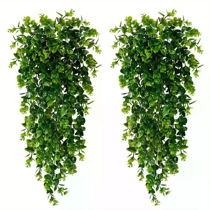 2/4Pcs Festival Wreath Wedding Home Garden Wall Diy Archway Decoration 5 Heads 45 Mesh Artificial Plastic Plants Fern Vine