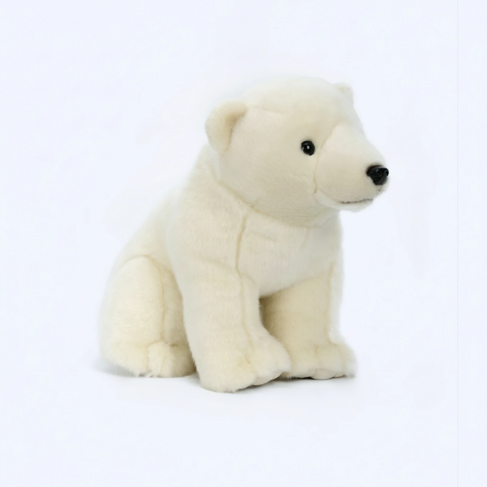Stuffed Arctic Bear Cute Arctic Bear Stuffed Toy Toy Fuzzy Small for Children, Baby Shower, Nursery