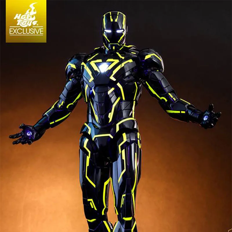 Hottoys Ht 1/6 Mms523d29 Superhero Iron Man Mk6 Trang Light Speed Yellow Home Display Birthday Gift Personal Collection