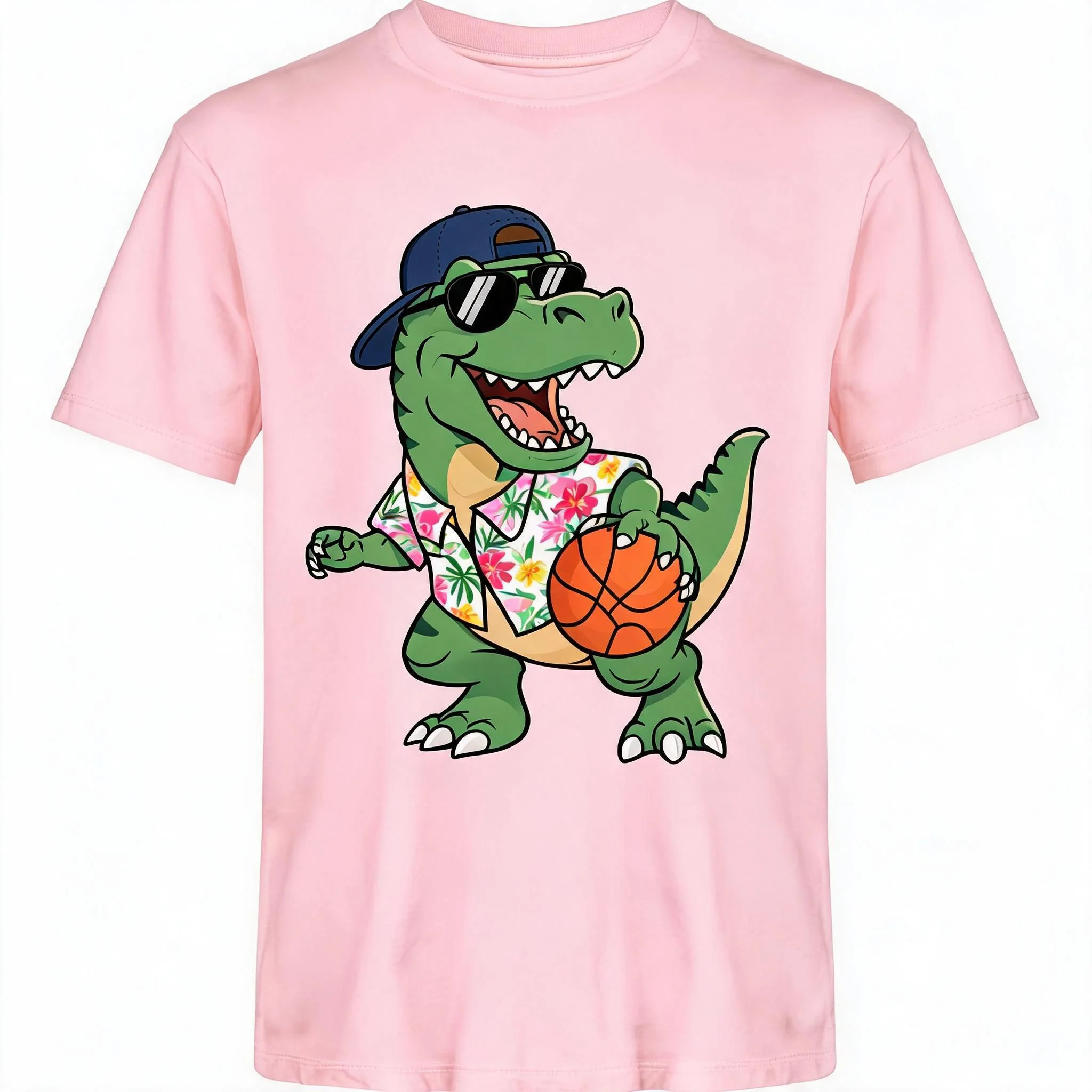 Cool T-Rex Dinosaur Basketball T-Shirt Print Original Design Gifts T Shirts Vintage T Shirt Funny Shirt Camisas Streetwear