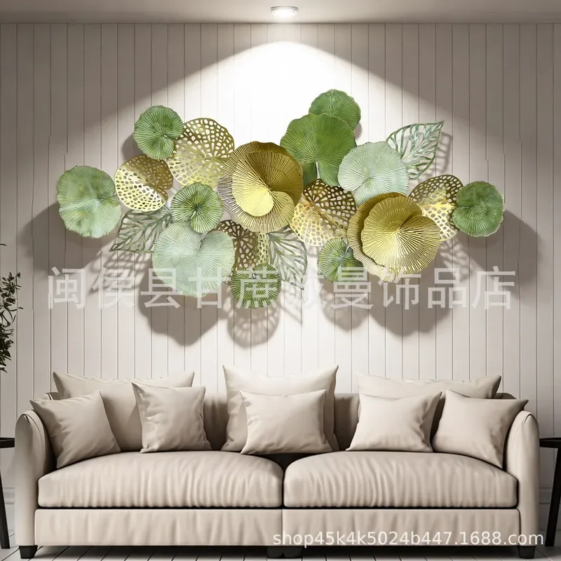 Modern Light Luxury Metal Wrought Iron Wall Art Decor for Living Room Sofa Entrance Background Wall Hanging Modern Simplicity