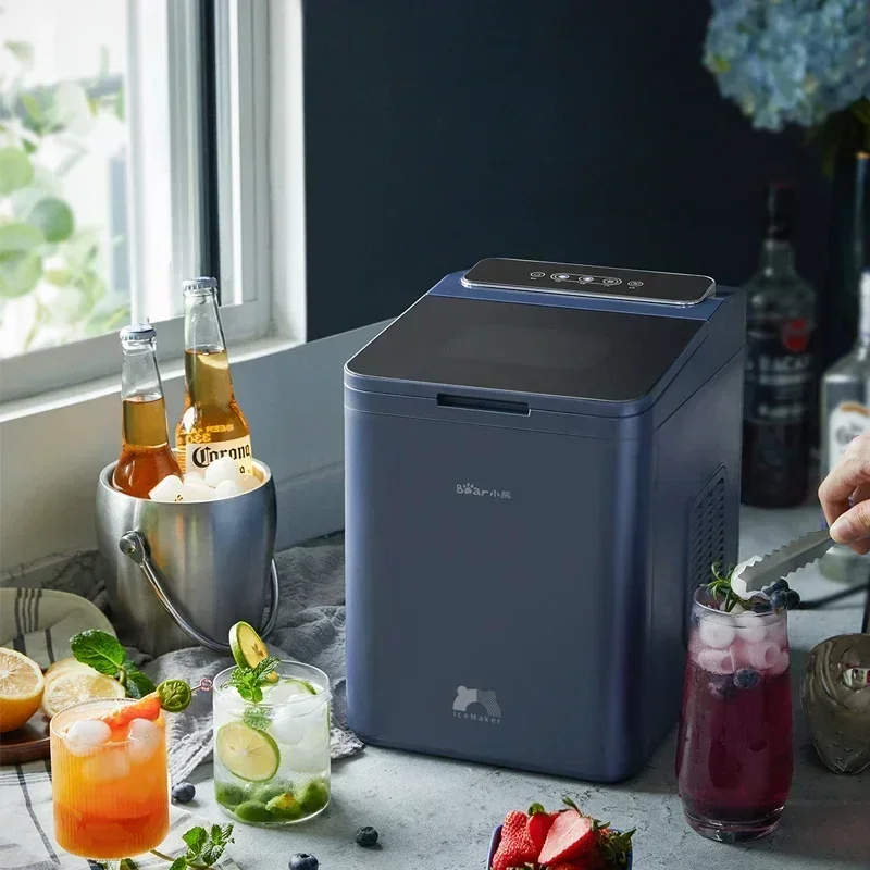 Excellent Top Quality 12KG/24H Electric Ice Machine Maker Bullet Cylindrical Cube Making Countertop For Home Commercial Small Mi