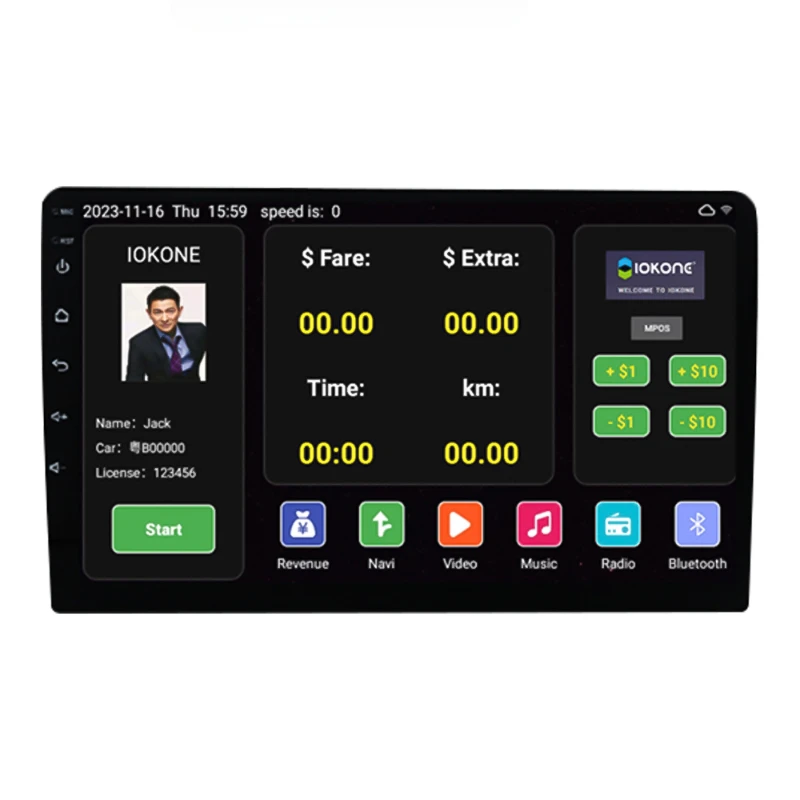 

7'' Octa-core Android Intelligent Equipment Car Internet Management System Terminal HD Touchable Display For Taximeter