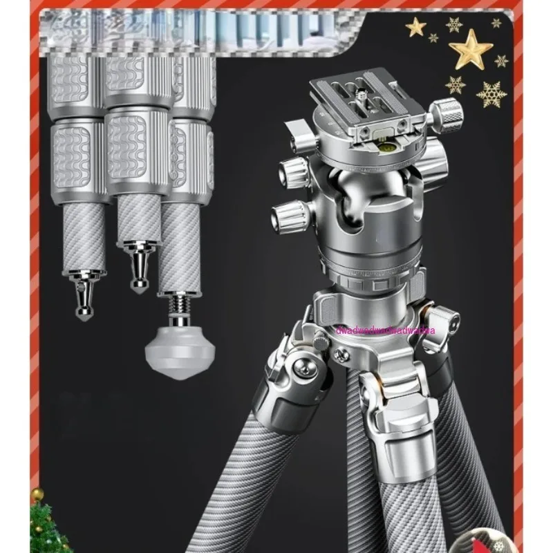 

LG-284C/LG-324C Waterproof Sand for Scenery Photography Pure Silver Tripod Set