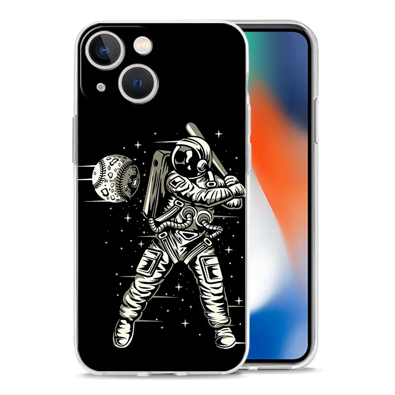Baseball Luxury Transparent Phone Case For iPhone 14 13 12 11 Pro