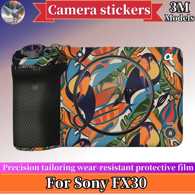 جلود FX30 لملصقات كاميرا Sony FX30، طبقة حماية، خياطة دقيقة مقاومة للاهتراء