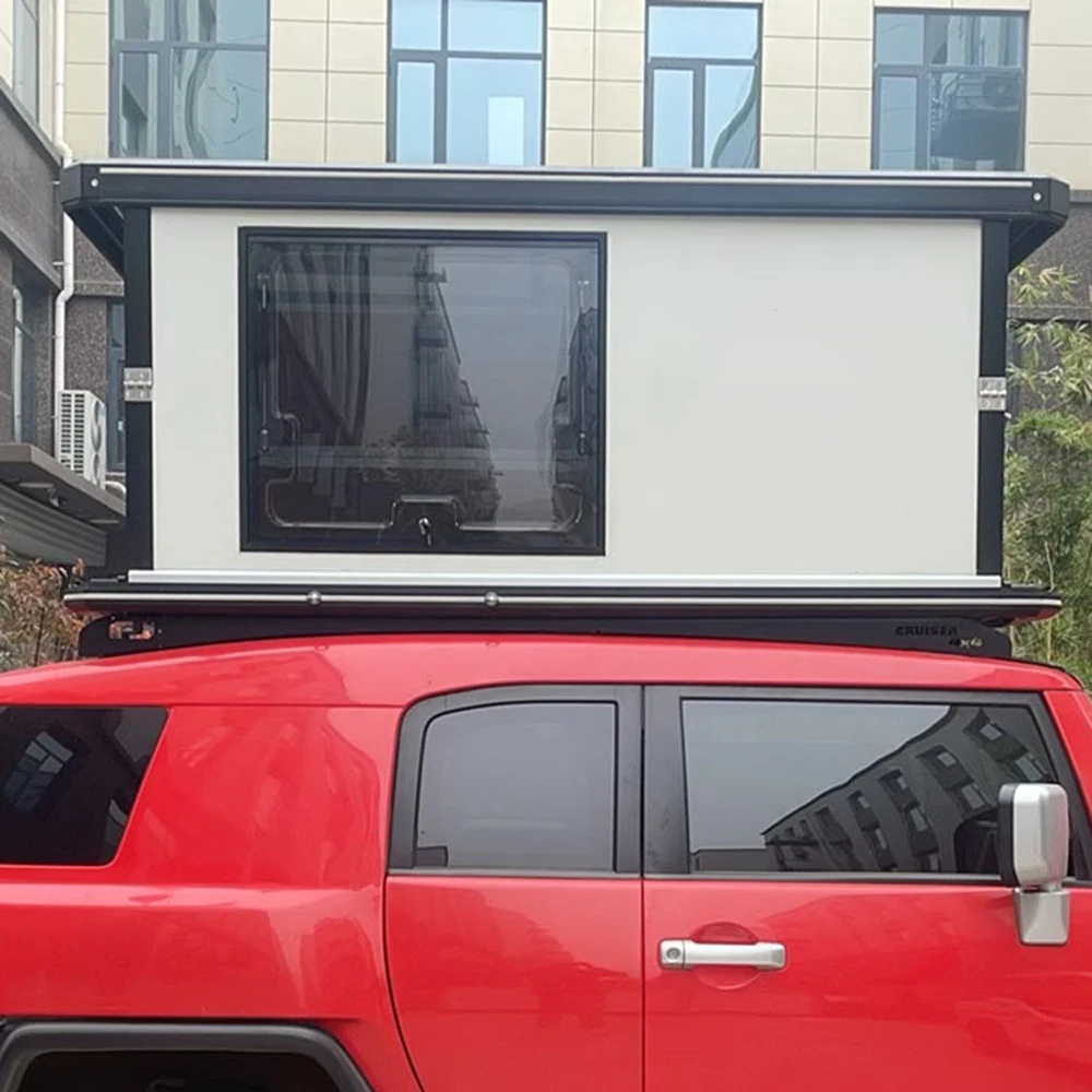 Hiperlion Hard Shell Aluminum Electric Manual   Rooftop Tent  Camping Roof Top Tent for Car