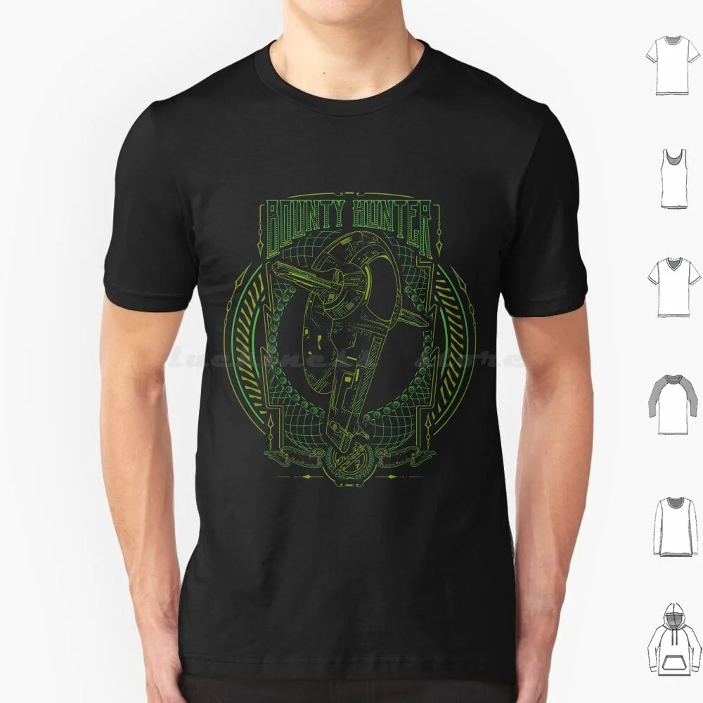 Bounty Hunter T Shirt Cotton Men Women DIY Print Ship Starship Vector Space Bounty Hunter Buzatron Rbc